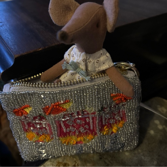 Anthropologie COCKTAILS Beaded Coin Purse: Party Edition Card Holder Cruise Time - Picture 4 of 8